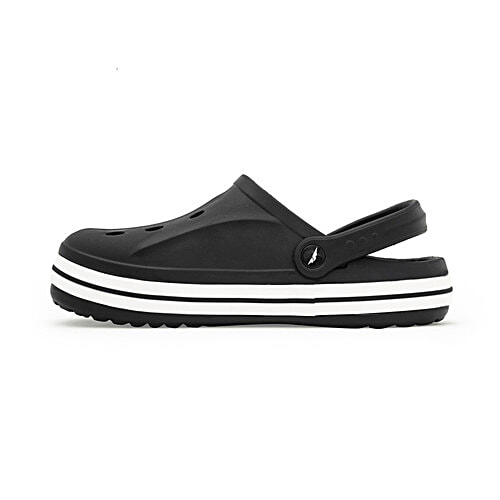 Redtape Men's Clogs - Black, 1 Pair (UK/IND-10) Perfect for Everyday Wear, Style & Comfort