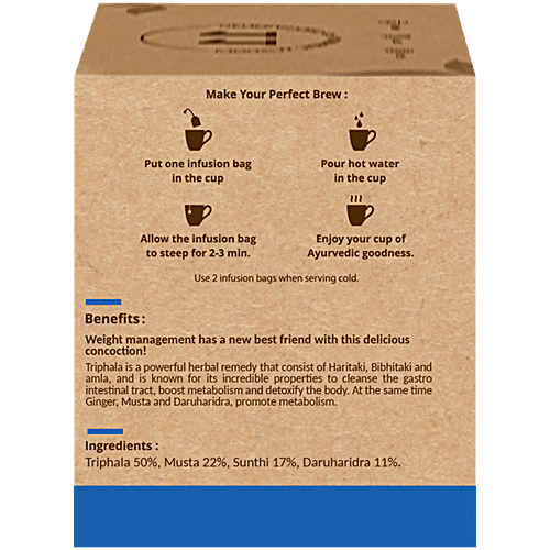 herbea Lekhana Triphala & Ginger Agilitea, 15 g (10 Bags x1.5 g each)