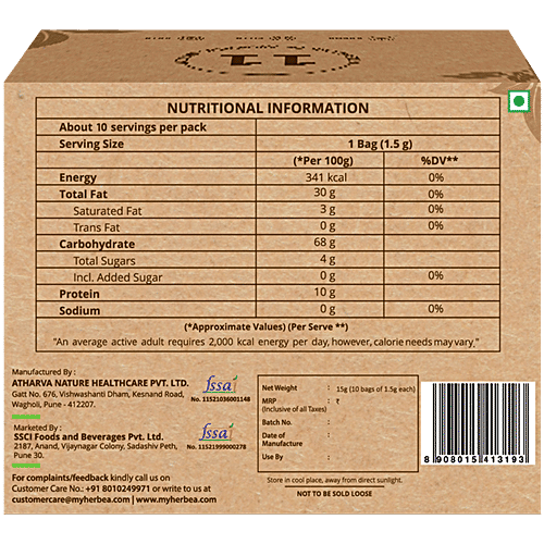 herbea Pachana Fennel & Coriander Digestea, 15 g (10 Bags x 1.5 g each)