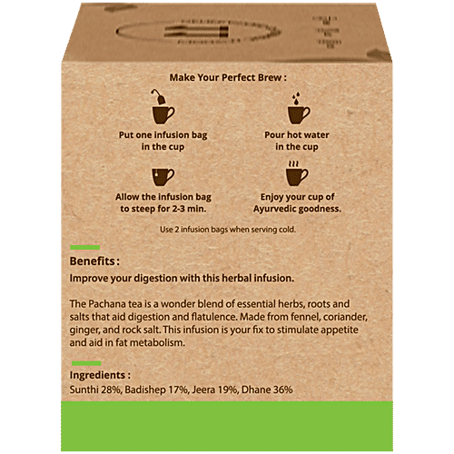 herbea Pachana Fennel & Coriander Digestea, 15 g (10 Bags x 1.5 g each)