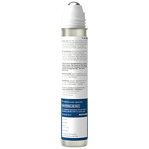 Be Bodywise Hair Growth Serum Roll-On, 25 ml  No Side Effects