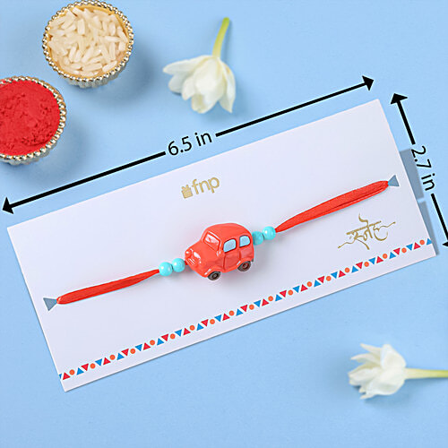 FNP Car Toy Kids Rakhi - Red, 1 pc  Fun Toy Kids Rakhi