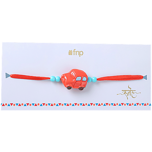 FNP Car Toy Kids Rakhi - Red, 1 pc  Fun Toy Kids Rakhi