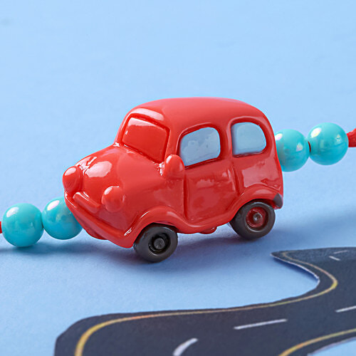 FNP Car Toy Kids Rakhi - Red, 1 pc  Fun Toy Kids Rakhi