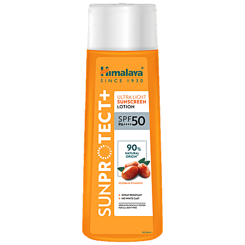 Himalaya Wellness Sunprotect+ SPF 50 PA++++ Ultra Light Sunscreen Lotion, 100 ml  