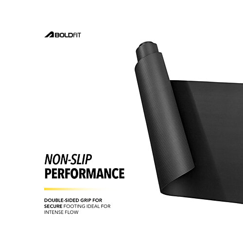 Boldfit Extra Thick Anti-Slip NBR Yoga Mat With Strap For Workout & Fitness - Unisex, 1 pc