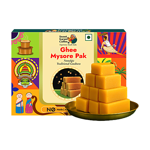 Sweet Karam Coffee Ghee Mysore Pak, 100 g No Maida