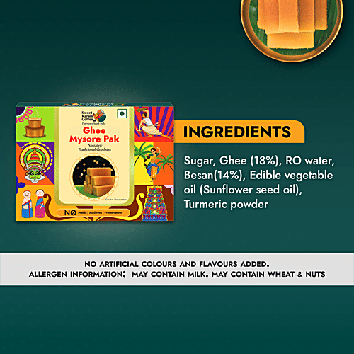 Sweet Karam Coffee Ghee Mysore Pak, 100 g No Maida