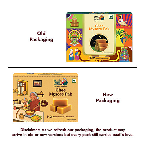 Sweet Karam Coffee Ghee Mysore Pak, 100 g No Maida