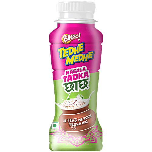 Bingo! Tedhe Medhe Masala Tadka Chaas, 170 ml  