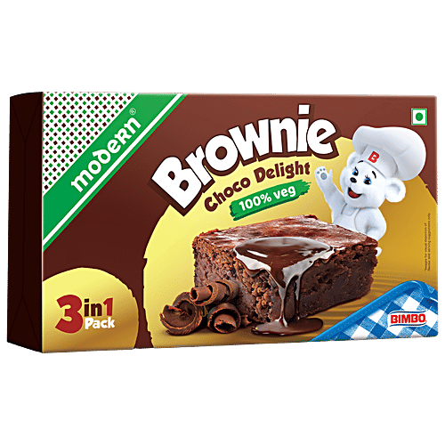 MODERN  Choco Delight Brownie, 120 g (3 x 40 g) 
