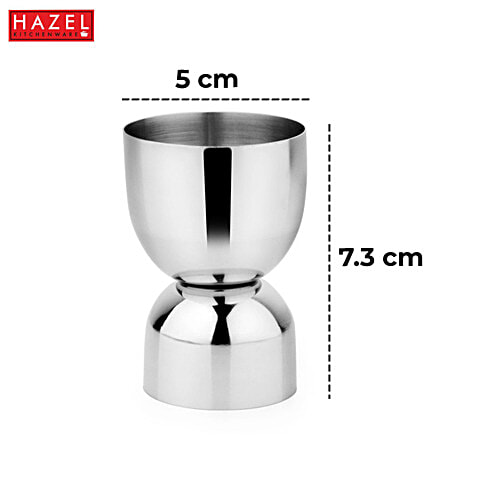 Hazel Stainless Steel Peg Measure Jigger, 50 ml  