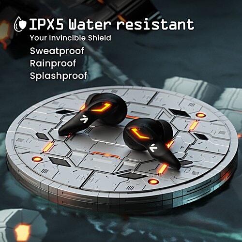 GOBOULT GOBOULT Ember TWS Earbuds with Environmental Noise Cancellation (IPX5 Water Resistant, Lightning GOBOULT Fast Charging, Black), 1 Unit  