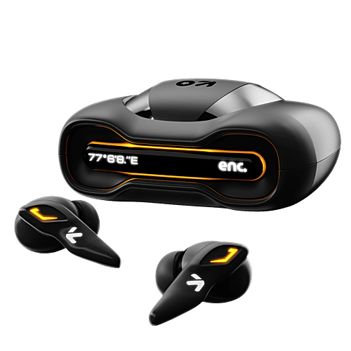 GOBOULT GOBOULT Ember TWS Earbuds with Environmental Noise Cancellation (IPX5 Water Resistant, Lightning GOBOULT Fast Charging, Black), 1 Unit  