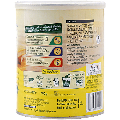 Nestle Imported Nido FortiGrow Dairy Based Drink Mix, 400 g