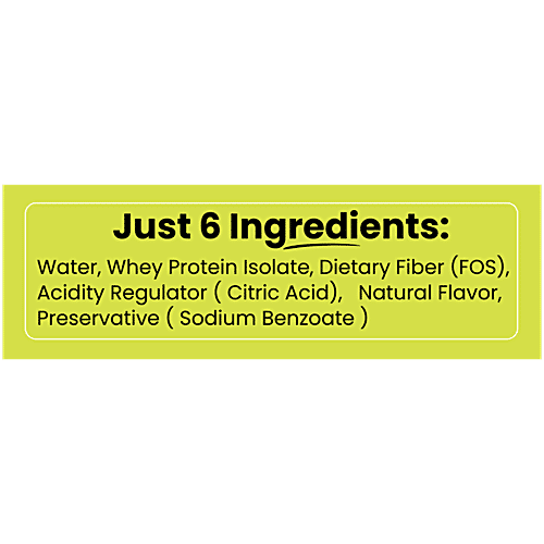 Drinque Green Apple Glint Iso Protein Water With 7 g Fibre & No Sugar, 500 ml Ready To Drink, Gluten Free, 11 g Protein