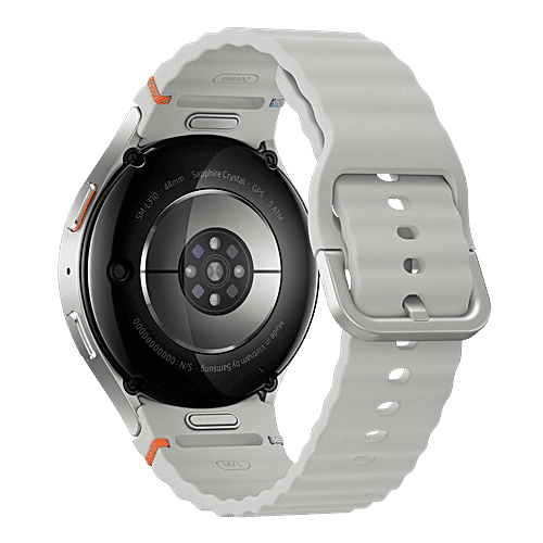 Samsung SAMSUNG Galaxy Watch7 Wi-Fi+4G SIM Wear OS Smartwatch (37.3mm Super AMOLED Display, 3nm Processor, Dual-Frequency GPS, Silver Strap), 1 Unit  