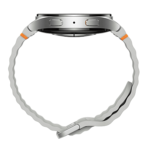 Samsung SAMSUNG Galaxy Watch7 Wi-Fi+4G SIM Wear OS Smartwatch (37.3mm Super AMOLED Display, 3nm Processor, Dual-Frequency GPS, Silver Strap), 1 Unit  