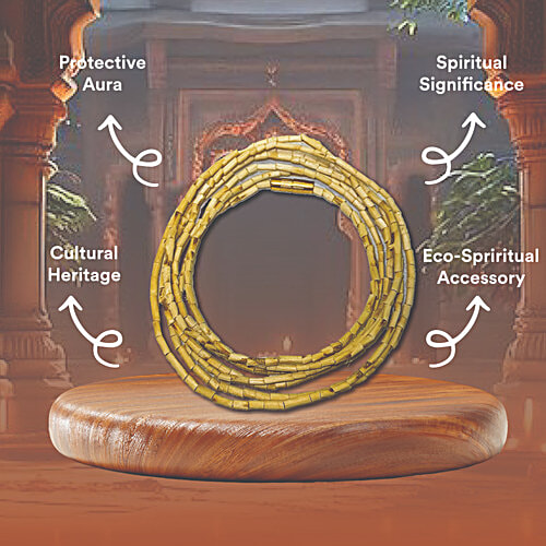 Pujashree Tulsi Kanthi Mala - Length 60 cm, 1 pc