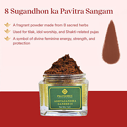 Pujashree Ashtagandha Ganesh Ji, 4 g