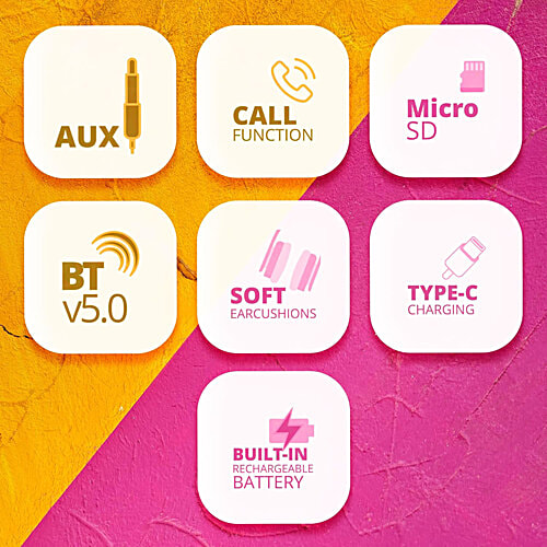 Zebronics Thunder Pro BT Headphone - Dual Pairing, Gaming Mode, ENC, 60 Hr Backup - Blue, 1 pc