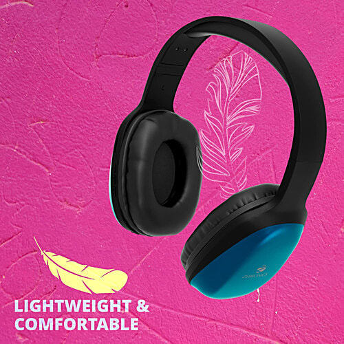 Zebronics Thunder Pro BT Headphone - Dual Pairing, Gaming Mode, ENC, 60 Hr Backup - Blue, 1 pc