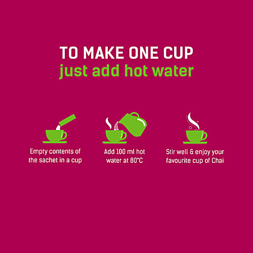 Chaayos Adrakh Elaichi Instant Tea Premix, 120 g (15 x 8 g each) Low Sugar