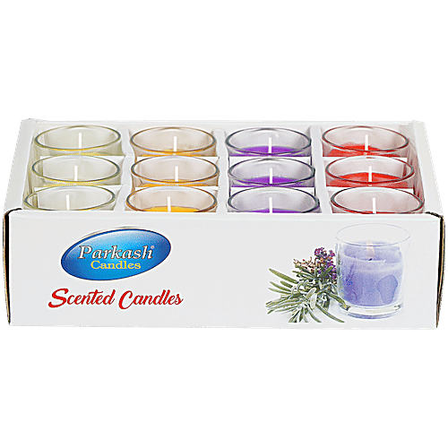 Prosperro Lumo Scented Candles In Votive Glass, 12 pcs