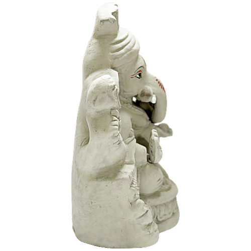 Mangal Bhavan Eco Friendly Plain Ganesha Idol - 22 cm, 1 pc
