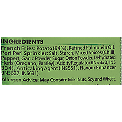 Godrej Yummiez Peri Peri French Fries, 400 g No Added Preservatives