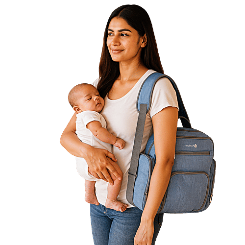 Newbuck Multipurpose Diaper Bag - Sky Blue, 19 L  