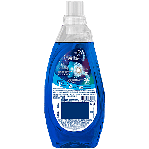 Surf Excel Matic Express Clean & Fresh Liquid Detergent, 830 ml Long-Lasting Fragrance, Leaves No Sticky Residue, Suitable For Active Wear