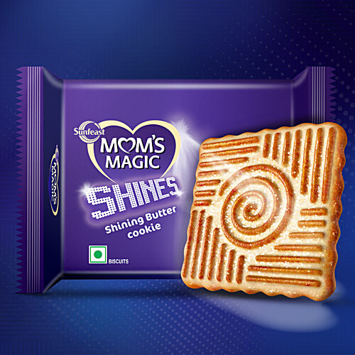 Sunfeast Mom's Magic Shines Butter Cookies, 128 g (2x64 g) Smooth, Buttery, Cruchy Layers