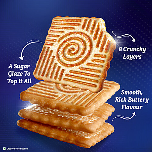 Sunfeast Mom's Magic Shines Butter Cookies, 128 g (2x64 g) Smooth, Buttery, Cruchy Layers