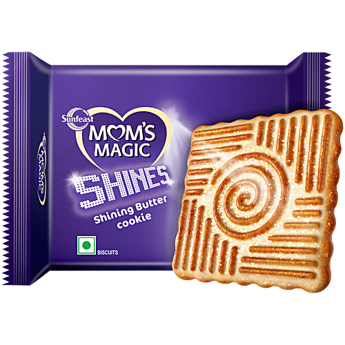 Sunfeast Mom's Magic Shines Butter Cookies, 128 g (2x64 g) Smooth, Buttery, Cruchy Layers