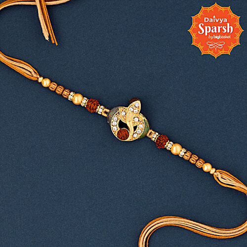 Daivya Sparsh by bigbasket Ganesha Sutra Premium Pendant Rakhi, 1 pc  Raksha Bandhan