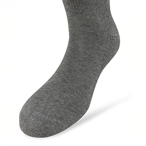 Puma Men's Ankle Length Half Terry 3P Socks - Black, Charcoal Gray, Dark Gray Heather, 3 Pairs (Size - 37/40) Perfect for Everyday Use, For Gym & Workout Sessions, Sleek & Modern Look