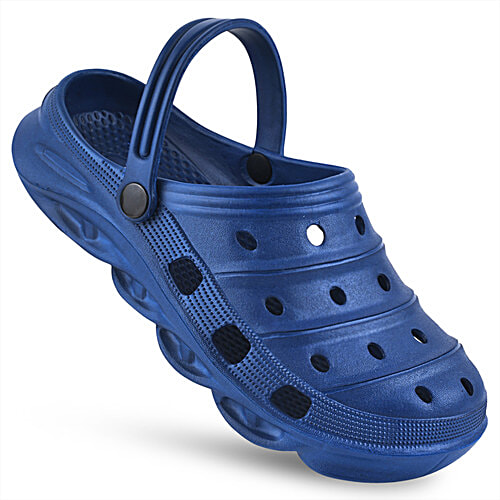 Paragon Men Casual & Comfortable Clogs - Navy Blue, 1 Pair (UK/IND - 9)