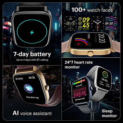 Noise ColorFit Quad Call Smartwatch - Space Blue, 1 pc  