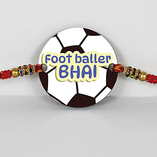 Mad Over Print Footballer Bhai Rakhi, 1 pc  Football, Rakhi, For Brother, Bhaiya
