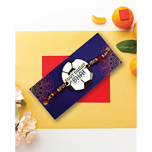 Mad Over Print Footballer Bhai Rakhi, 1 pc  Football, Rakhi, For Brother, Bhaiya