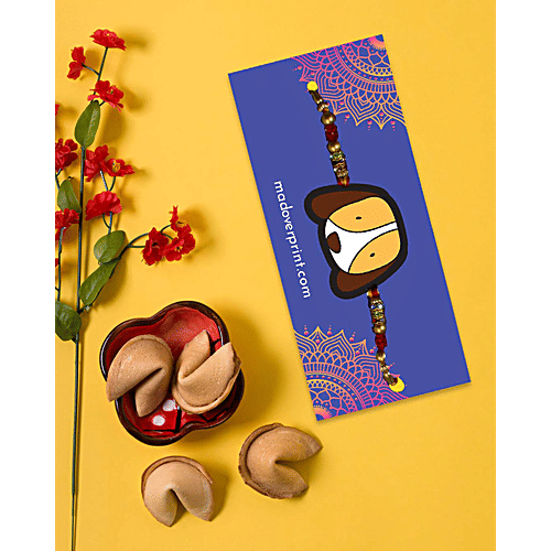 Mad Over Print Dog Face Pet Rakhi, 1 pc Dog Rakhi, Pet Rakhi, Dog