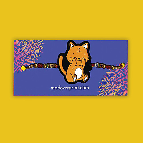 Mad Over Print Cat Pet Rakhi, 1 pc Cat Rakhi, Pet Rakhi, Cat