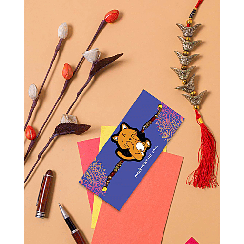 Mad Over Print Cat Pet Rakhi, 1 pc Cat Rakhi, Pet Rakhi, Cat