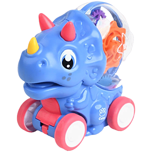 Toy Bharat Gear Dinosaur Toy With Light - Assorted Colour, 1 pc