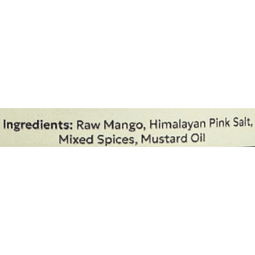Neenu's Natural Traditional Mango Pickle, 200 g No Chemicals Added, No White Salt, Handmade, No Refined Sugar, Made with Mustard Oil & Whole Spices