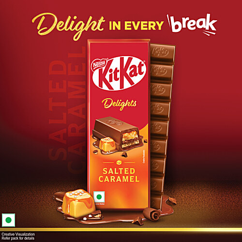 Nestle KitKat Delights Salted Caramel Coated Wafer, 112 g  