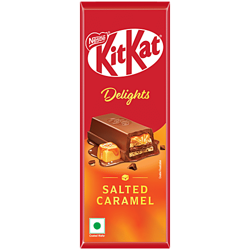 Nestle KitKat Delights Salted Caramel Coated Wafer, 112 g  