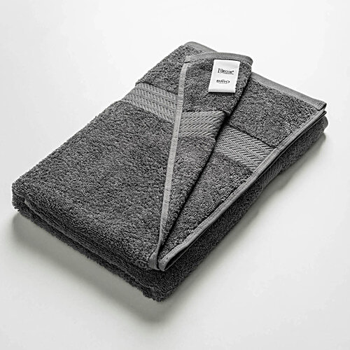 D'Decor Home Bath Towel  HomeBrio Collection Gris Cotton Terry - 150 x 75 cm, Grey, 1 pc  Premium Durability, Super Absorbent, Long Lasting Colour, 100% Cotton