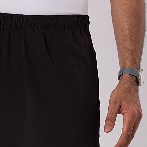 Hoversoul Men's Black & Grey Active Wear Shorts, 1 pc (Size - S) 95% Polyester 5% Lycra